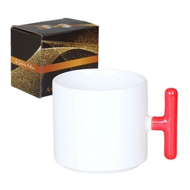 T Kulplu Süblimasyon Seramik Kupa