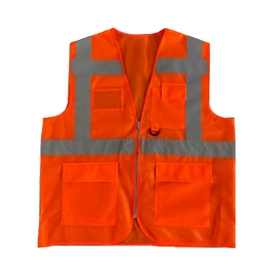 Hi-Vis Eko Mühendis Yelek Neon Turuncu