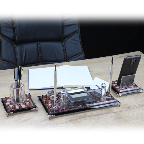 Kristal Cam Masa Seti