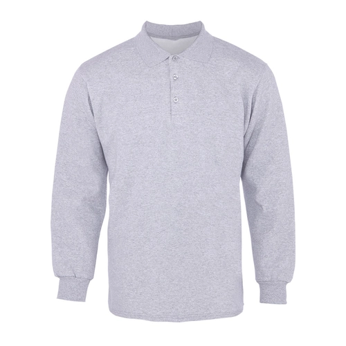 Polo Pike Uzun Kol Tişört Gri