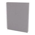 SEĞMENLER GRİ KARELİ SPİRALLİ TARİHSİZ DEFTER (19X25 CM)