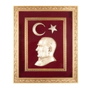 ÖNCÜ KIRMIZI ATATÜRK KABARTMALI TABLO
