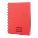 ALTINDAĞ KIRMIZI KARELİ SPİRALLİ TARİHSİZ DEFTER (17X24 CM)