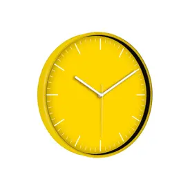 TARVOS187 SARI PLASTİK KASA DUVAR SAATİ (330 MM)