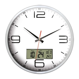 EUROPA917 ALÜMİNYUM METAL DUVAR SAATİ (350 MM)