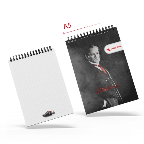 ALA-28 ATA SPİRALLİ A5 BLOKNOT