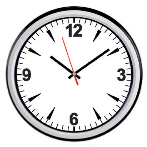 HESTIA546 SİYAH PLASTİK KASA DUVAR SAATİ (350 MM)