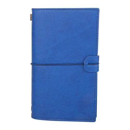 KUĞULU LACİVERT TARİHSİZ DEFTER (11,5X20 CM)