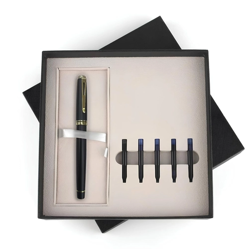 ESKİPAZAR SİYAH DOLMA KALEM SETİ