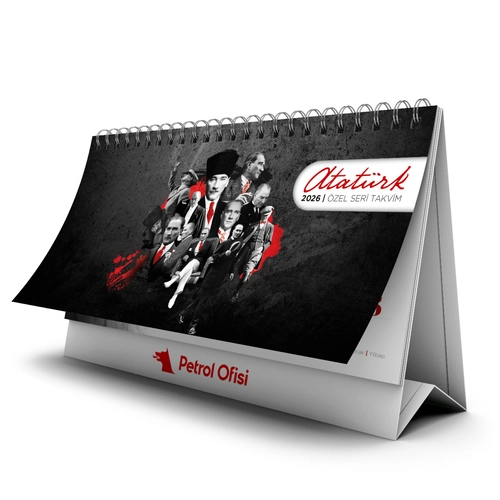 PM-53 ATATÜRK ÜÇGEN SIVAMA AYAK MASA TAKVİMİ