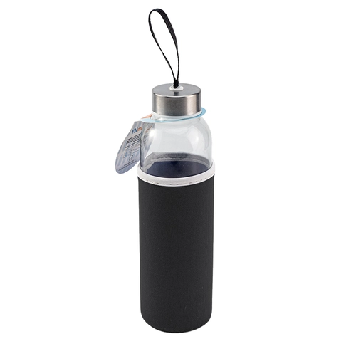 LADOGA SİYAH 550 ML CAM MATARA