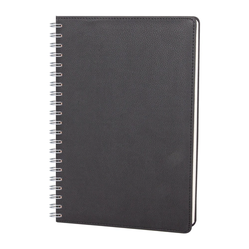 PLEVNE SİYAH KARELİ TARİHSİZ SPİRALLİ DEFTER (20x28 CM)