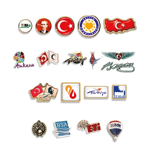 MALDİV ÖZEL DÖKÜM VE DOMEKS BASKILI ROZETLER